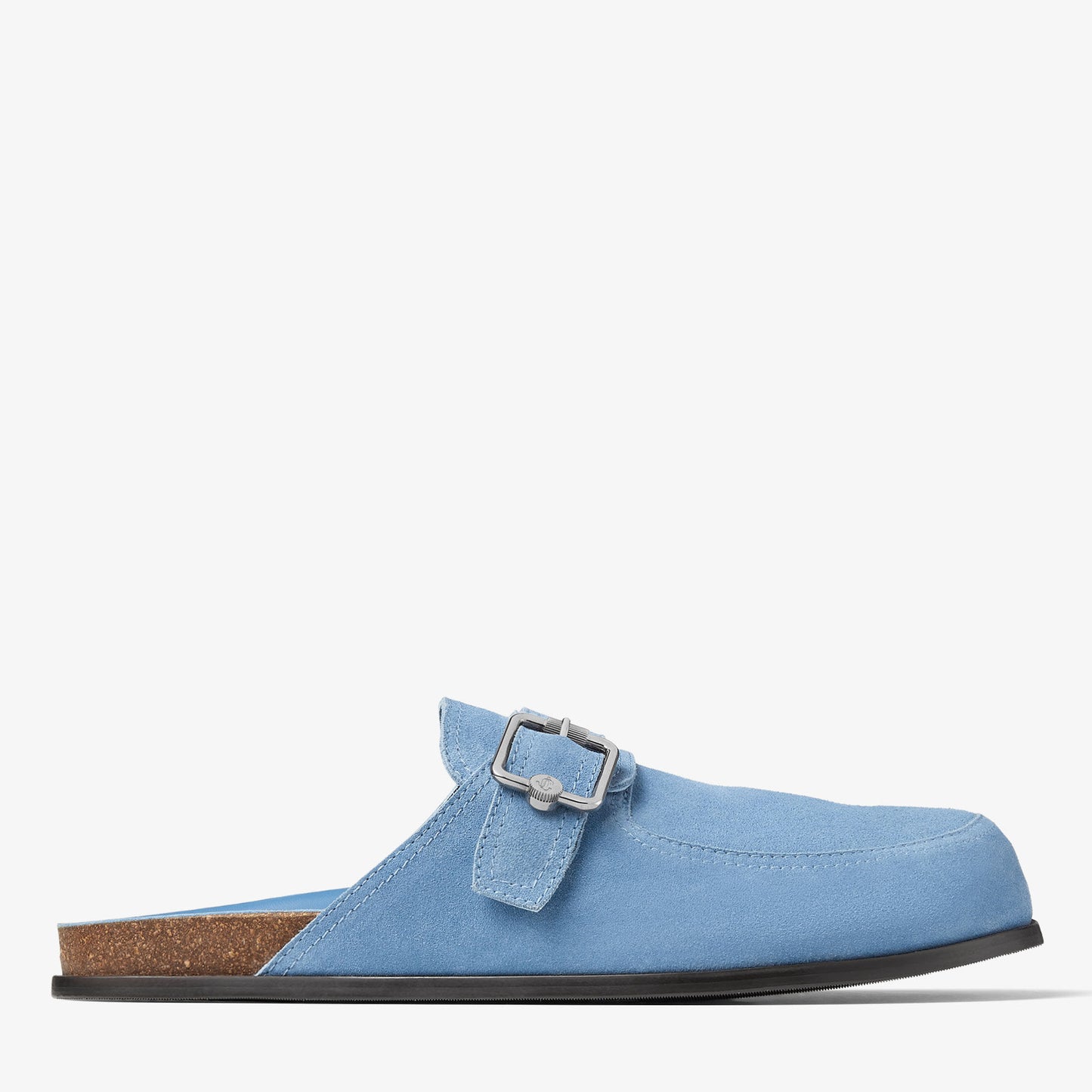 BK Pantoufles Cuir Bleu